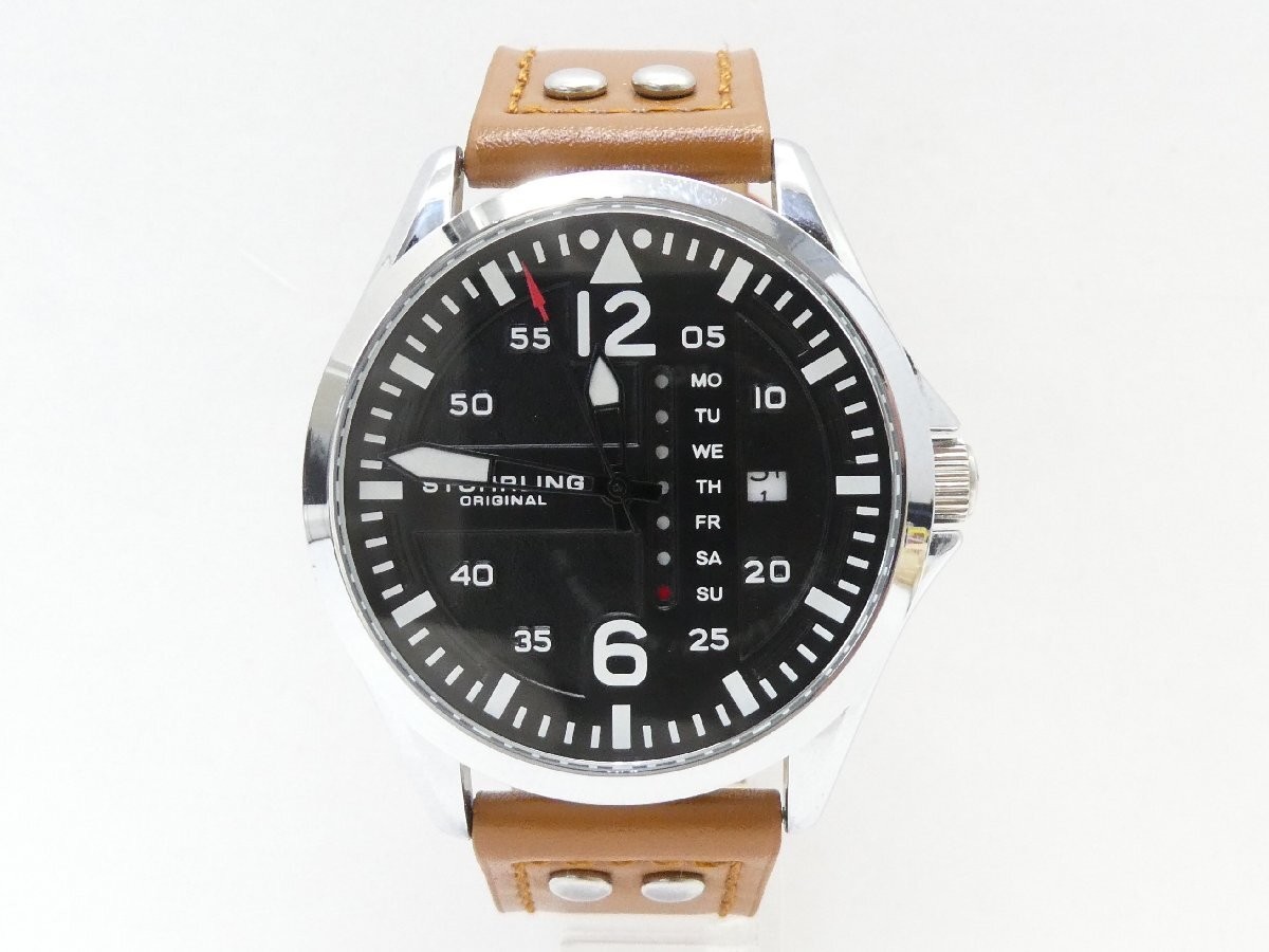 STUHRLING ORIGINAL 3916 2 Quartz Watch 100M Water Resistant Timepiece