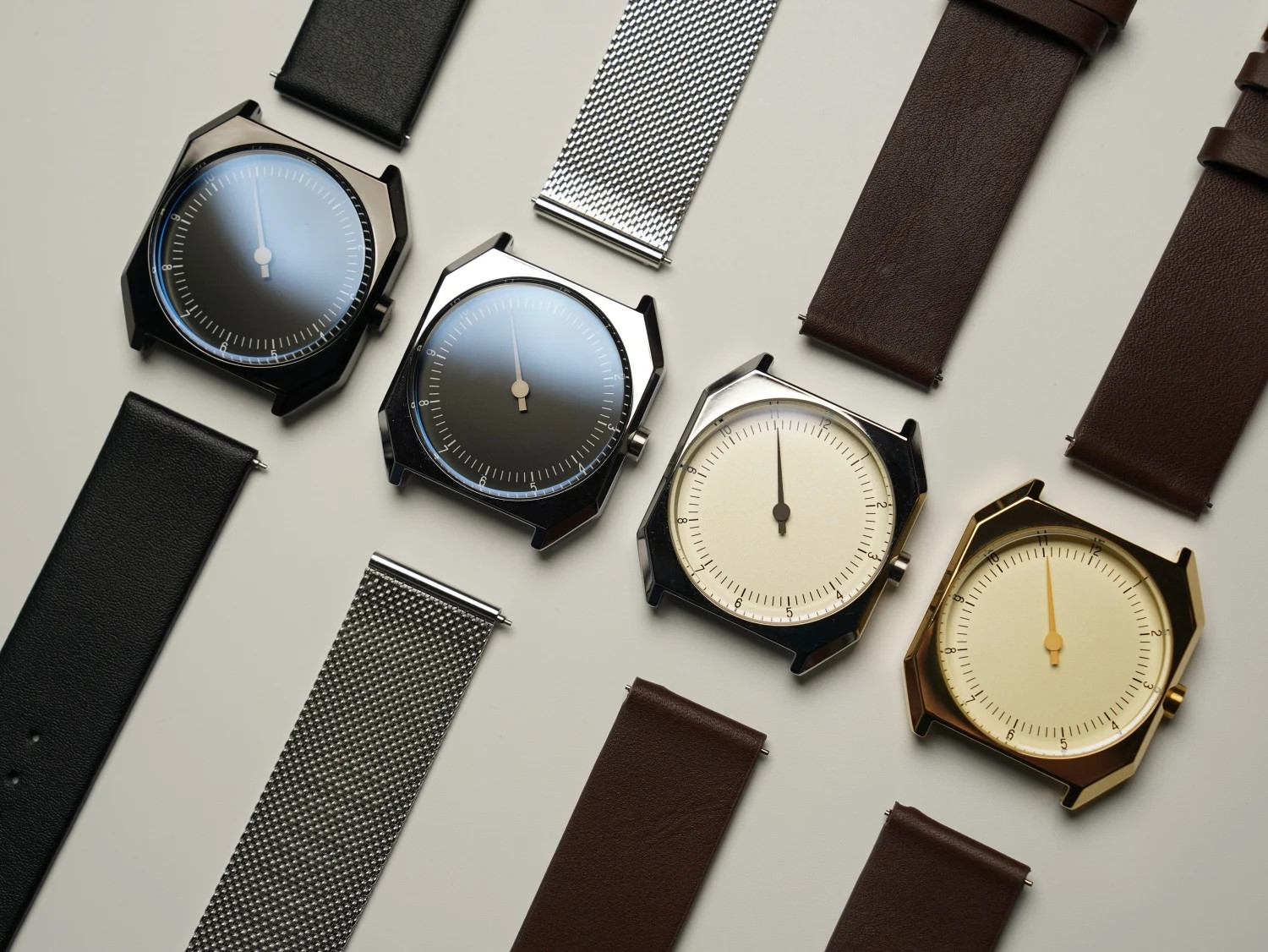 SKU Retro One Pointer Watch for Men – Vintage Style Square Quartz Watch