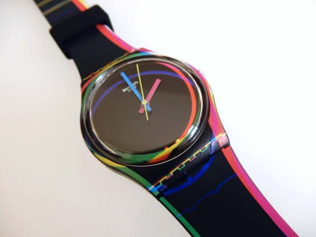 RED SHORE! Stunning 2021 Swatch with Colorful Silicone Strap! NIB-RARE!