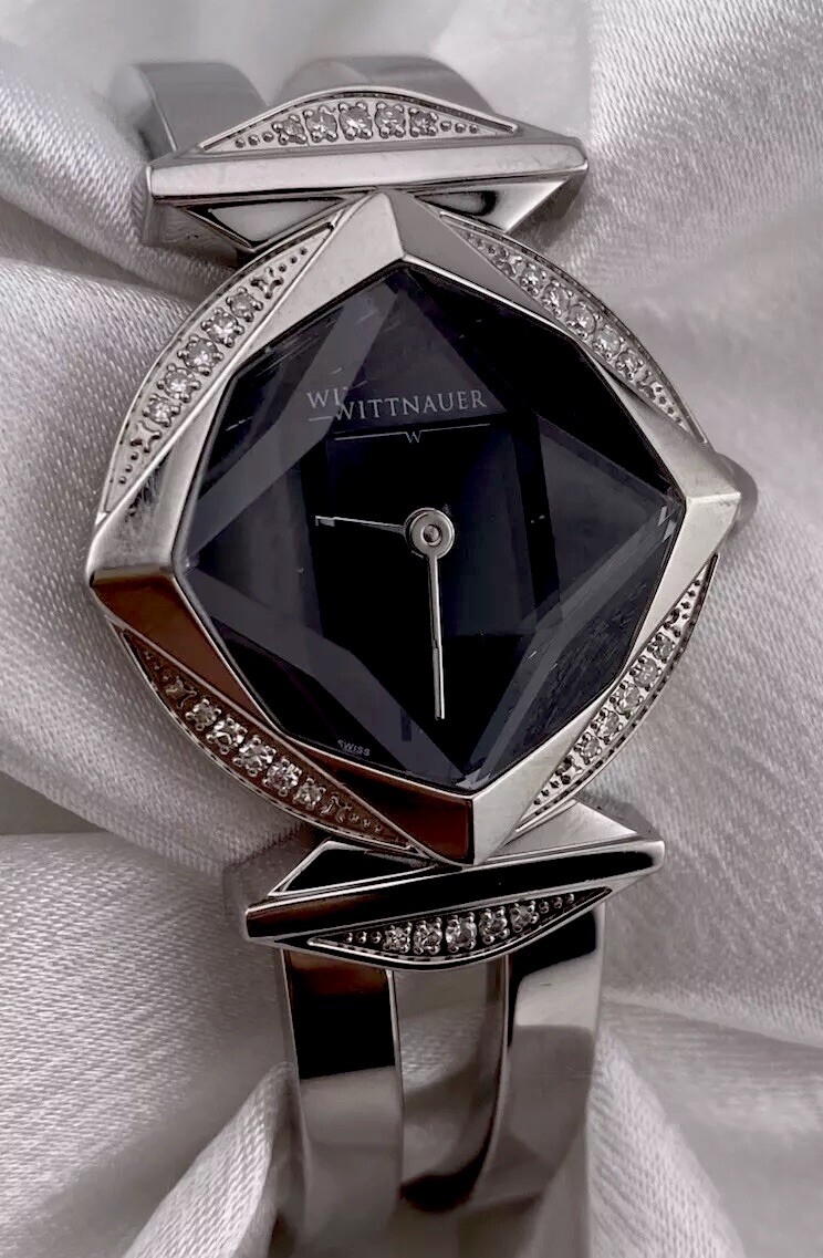 Wittnauer Winter Garden Swiss Made Stainless Steel Diamond Bezel Elegant Watch