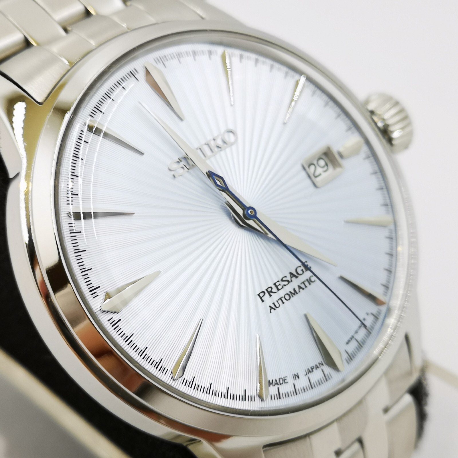 SEIKO PRESAGE BASIC SARY161 Ice Blue Skydiving Automatic Men’s Watch New in Box