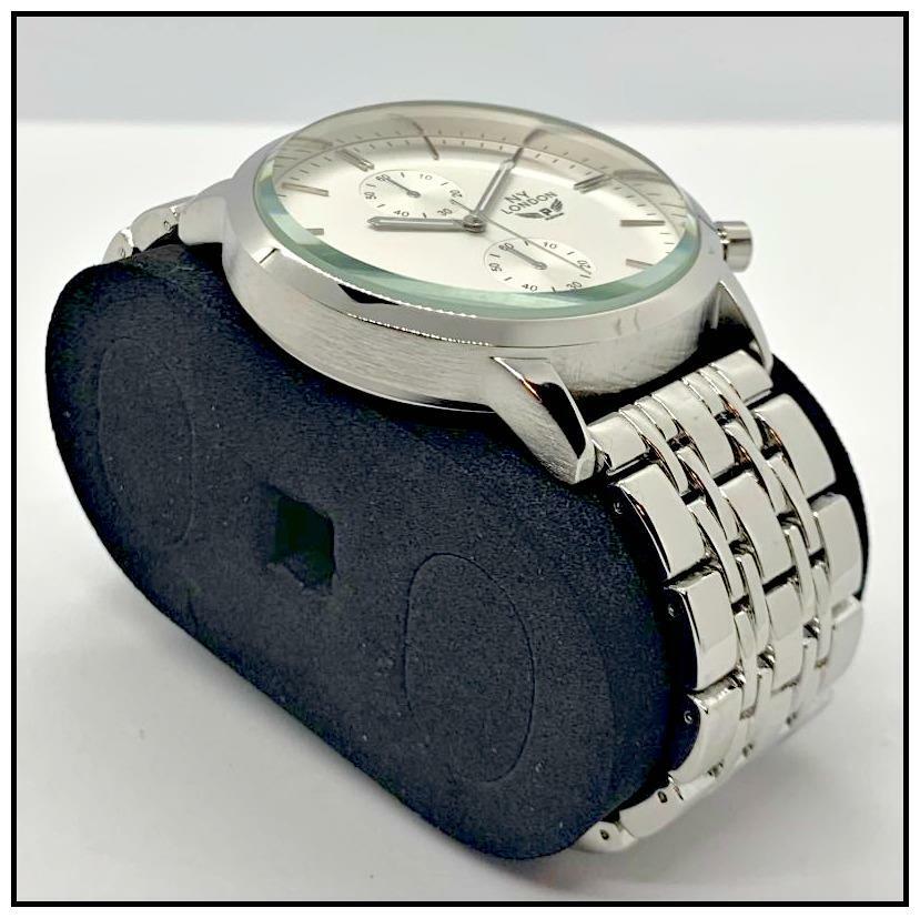 Men’s CLASSY ELEGANT DIVER Round Silver LUXURY Designer Fashion WRIST WATCH 47mm