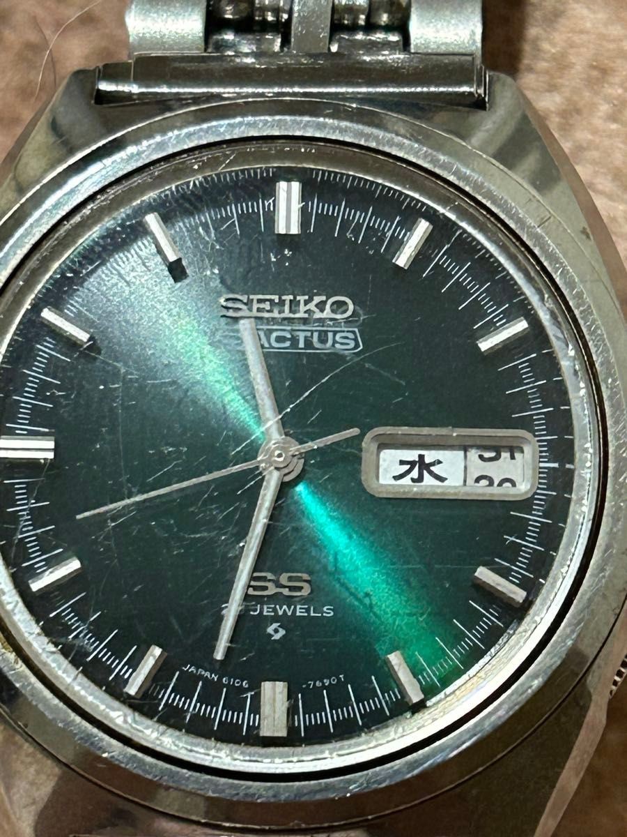 SEIKO 5ACTUS Automatic Men’s Wristwatch Green Dial