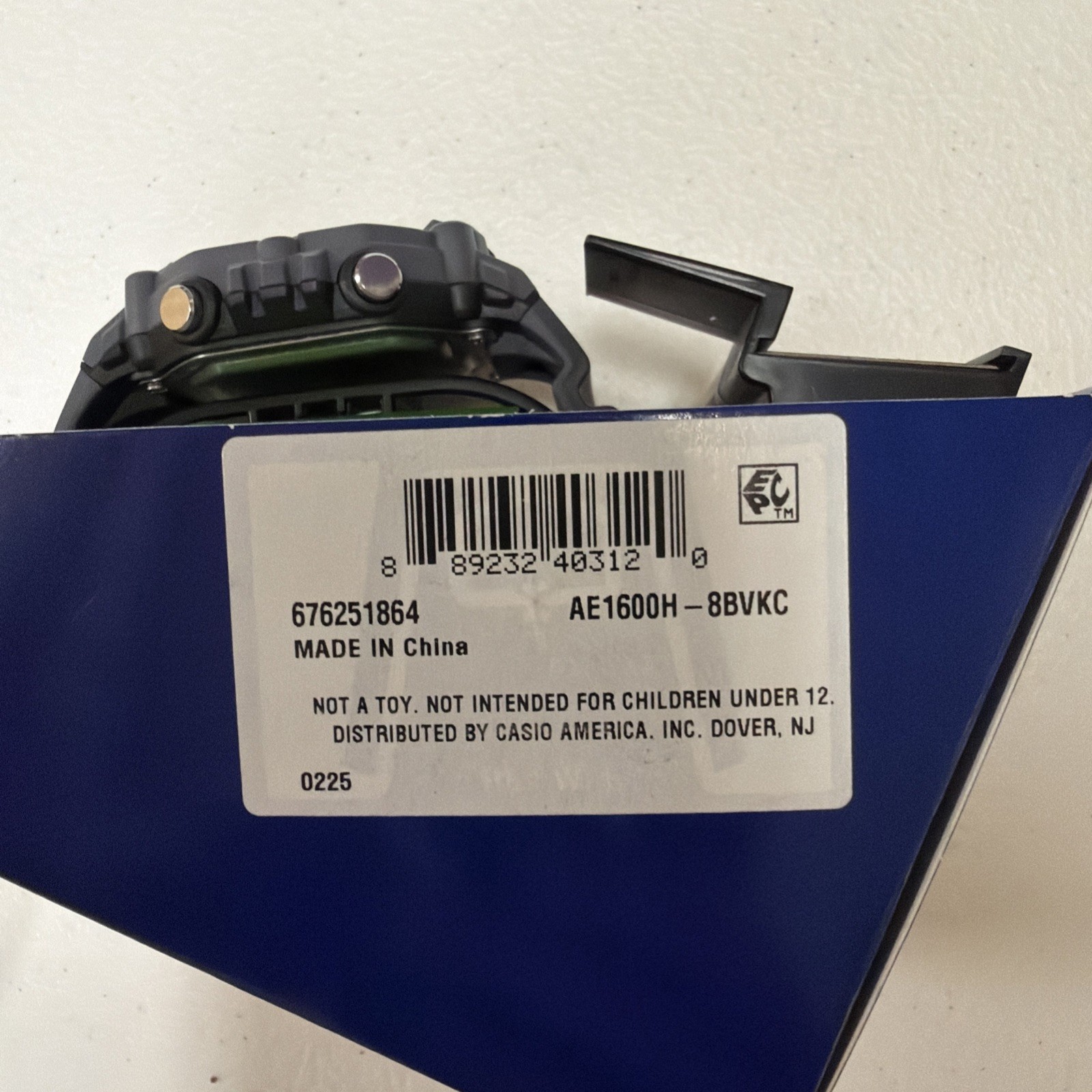 CASIO Illuminator Watch Dark Grey AE1600H 8BVKC