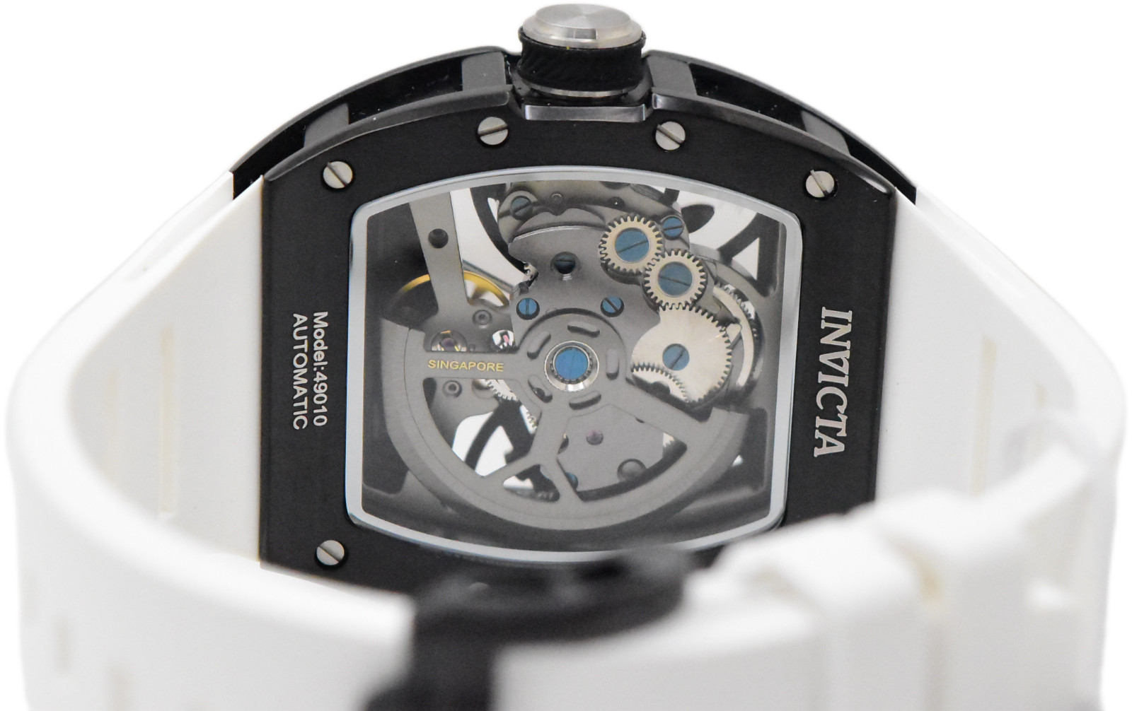 Invicta S1 Rally Interstellar Automatic Men’s Skeleton Dial Watch White 49010