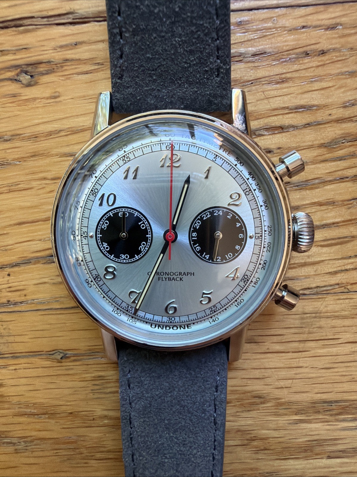 Undone Watch The Urban 316L, Grey Leather Band
