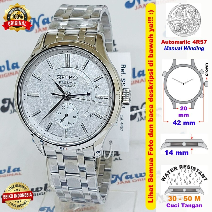 Brand New SEIKO Pre sage SSA395J1 Snowflake Zen Garden Automatic 4R57 Men Watch