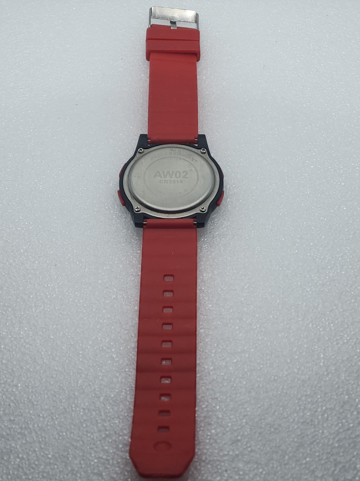 Easy Reader Large Display Red Black Digital Watch Ultra-Thin Sports Simple Watch