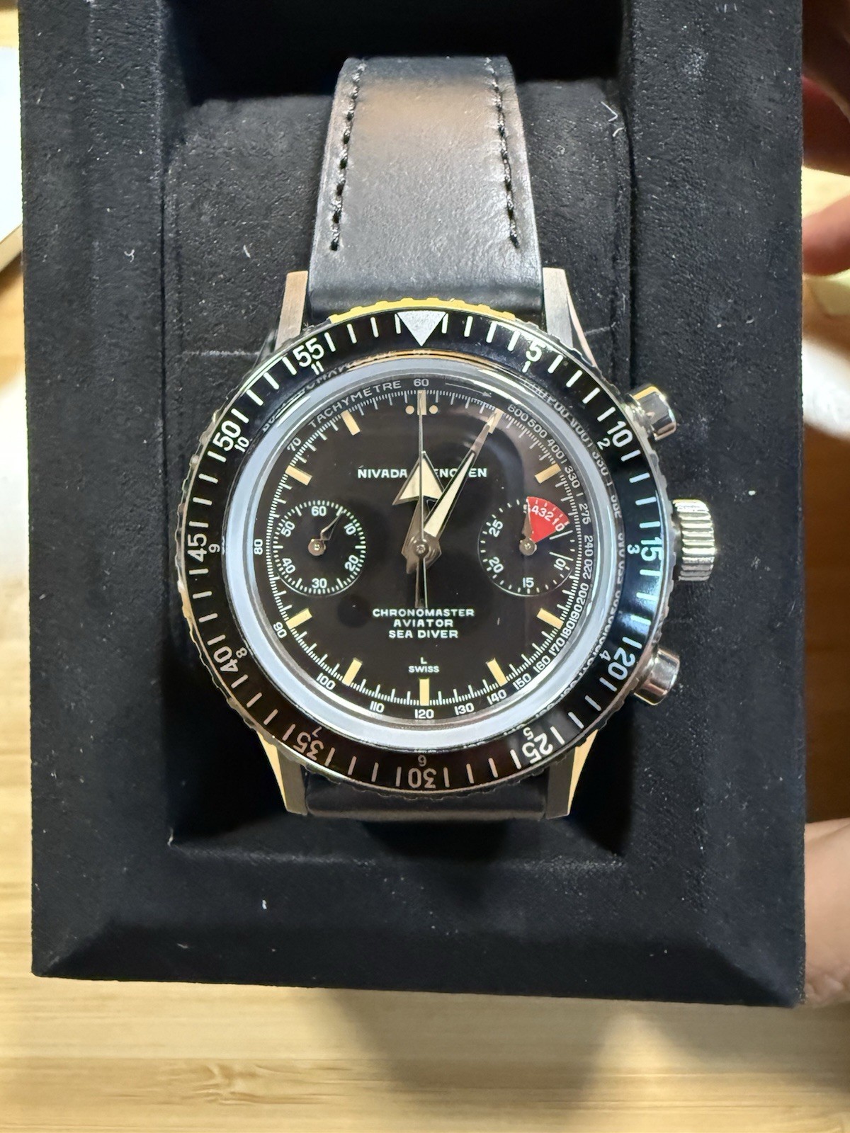 Nivada Grenchen Chronomaster Aviator Sea Diver [2024 Full Set – 38mm]