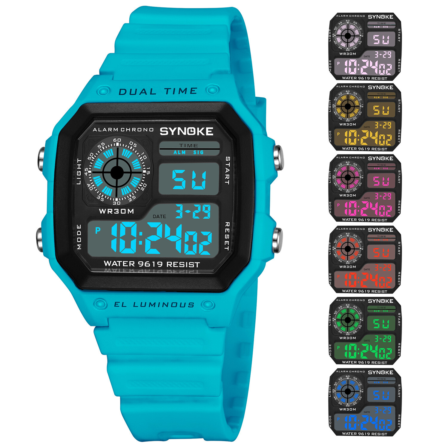 Men LED Digital Sports Watch Military Tactical Waterproof WristWatch Backlight