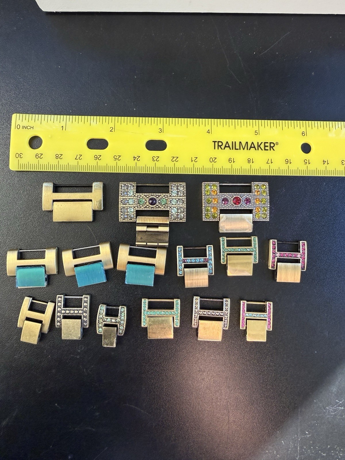 Lot of 15 Decorative H-Clasps for Jewelry Repair | All Working