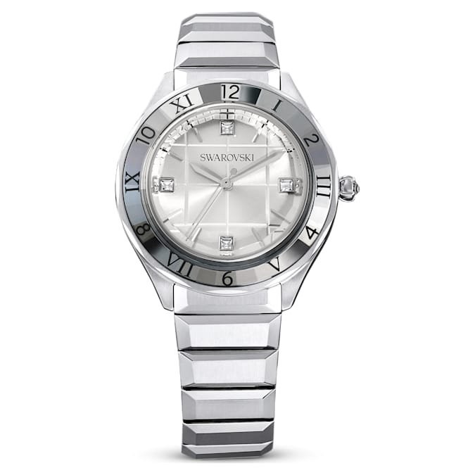 Swarovski Dextera Silver Bracelet Watch 37mm Swiss Made 5634648 Ladies