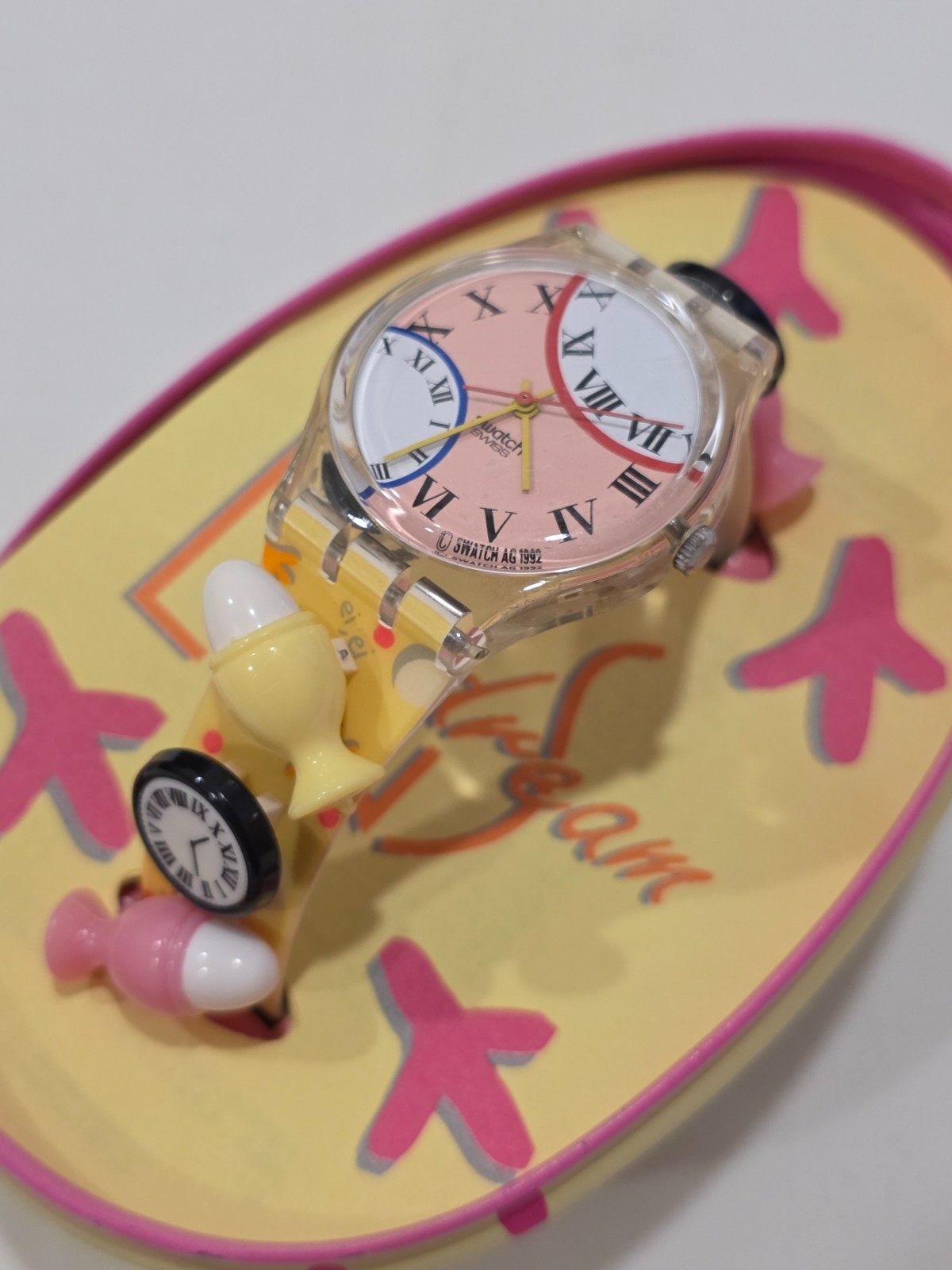 Rare Vintage 1994 Swatch “Eggs Dream” GZ128 – Limited Edition Easter Special