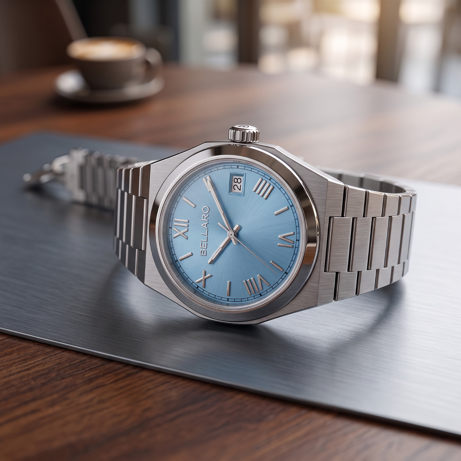 BELLARO Tolaris Watch – Japanese Automatic NH35 – Sapphire Crystal Blue Dial