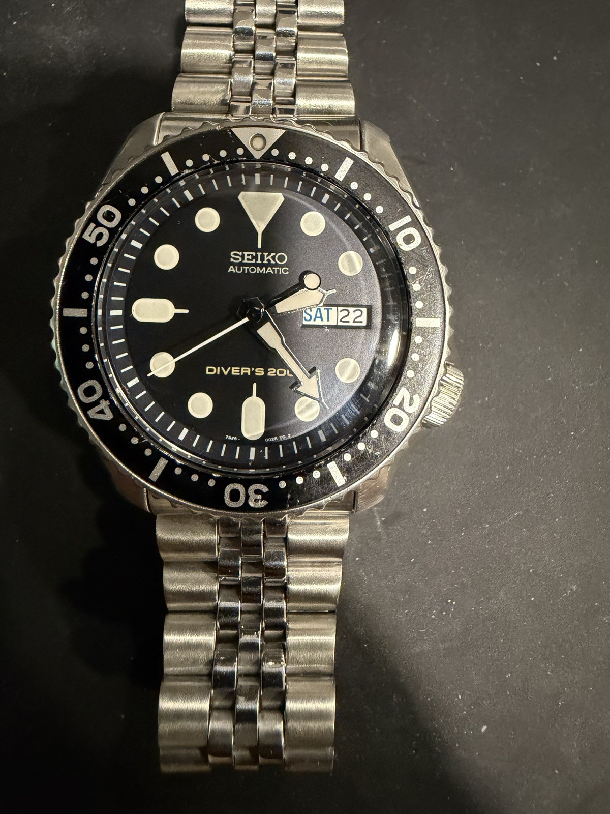 PRE OWNED SEIKO DIVERS 7S26-0020 SKX007K 200m AUTOMATIC MENS WATCH