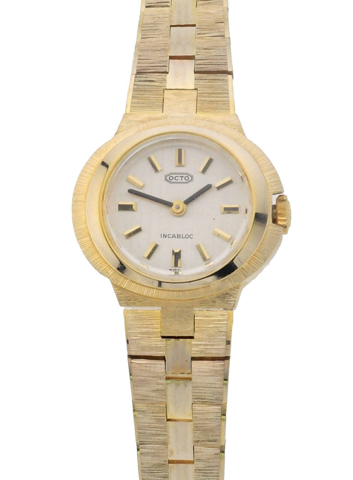 Vintage OCTO 15 Jewels Incabloc Swiss Ladies Gold Wrist Watch -New Old Stock –