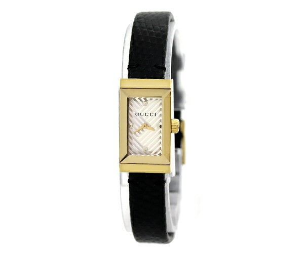 Gucci G Frame 147.5 Ladies Watch YA147507 Silver Dial Quartz SS Leather