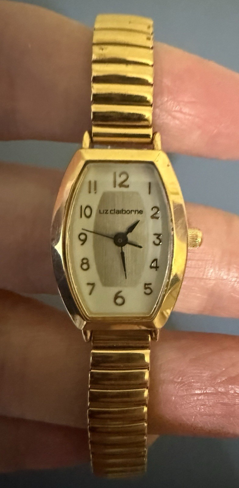 Liz Claiborne Watch Women Gold Silver Tone, Dial, Needs Battery
