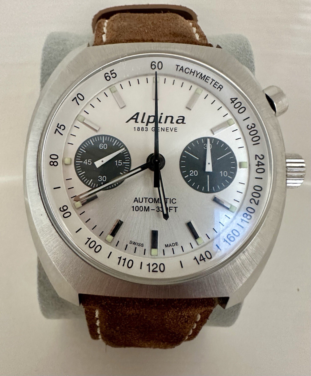 Alpina Startimer Pilot Heritage Men’s Chrono Watch AL-727SS4H6, Stainless
