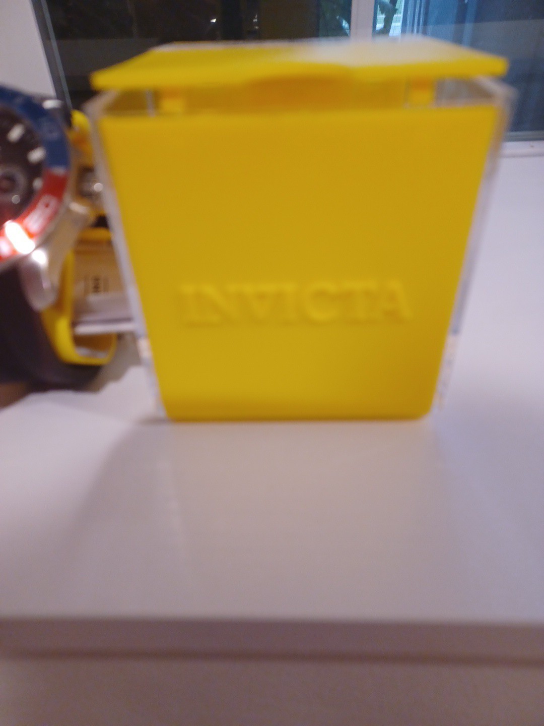 Invicta Men’s Rubber Strap Watch Red And Blue Model 28000
