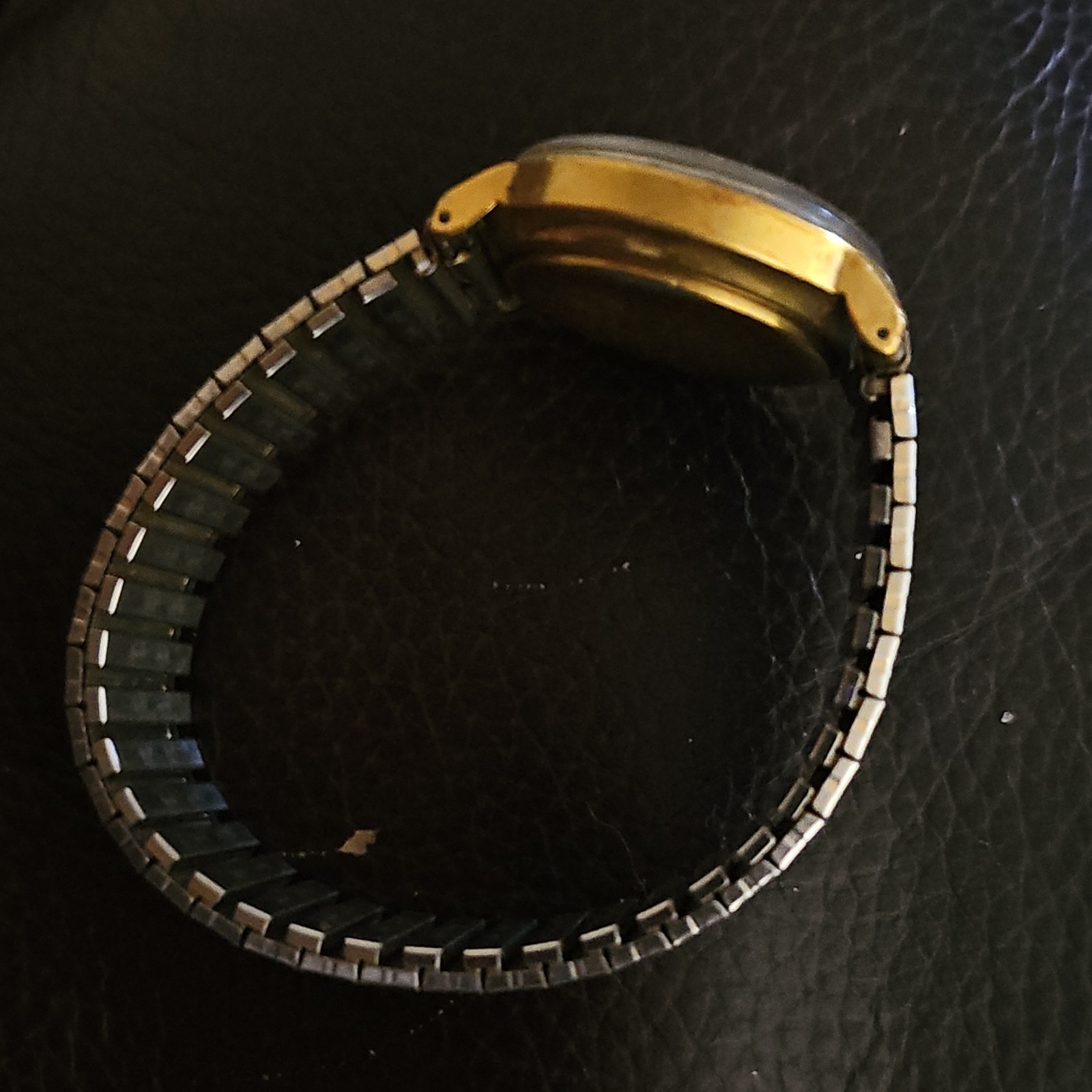 Mido Ocean Star Datoday Auto Day/Date Vintage 1970s 36mm Gold/White