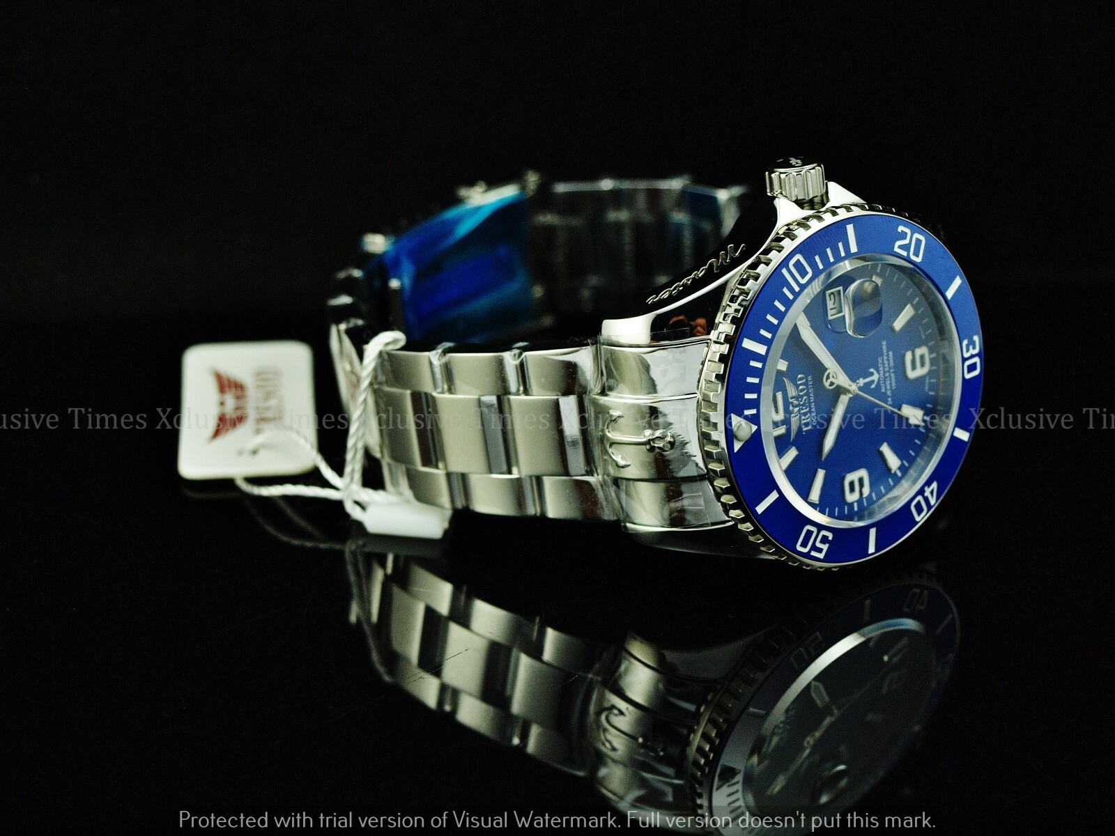 Tresod Men Super Luminous OCEAN MASTER Sapphire Crystal Ceramic Bezel Auto Watch
