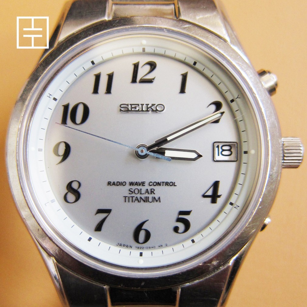 SEIKO 7B22-0AD0 Men’s Titanium Solar Radio Controlled Watch (MADE IN JAPAN)