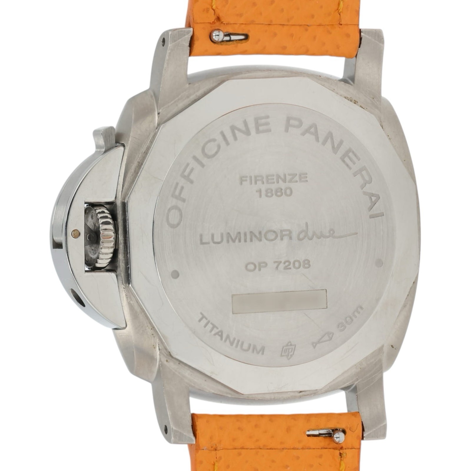 Panerai Luminor Blue Dial Titanium 38mm Automatic Movement Mens Watch PAM00926