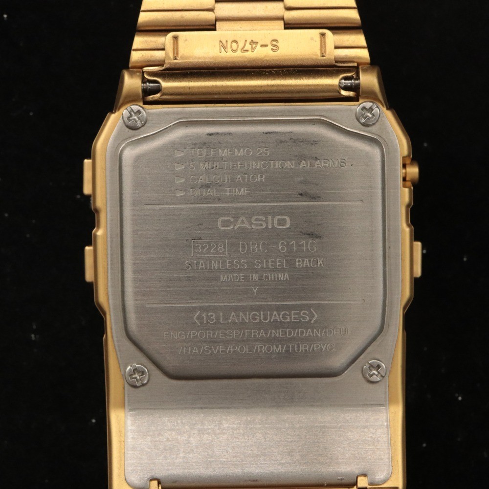 CASIO Digital Watch Data Bank International Model Cheap Casio DBC-611G
