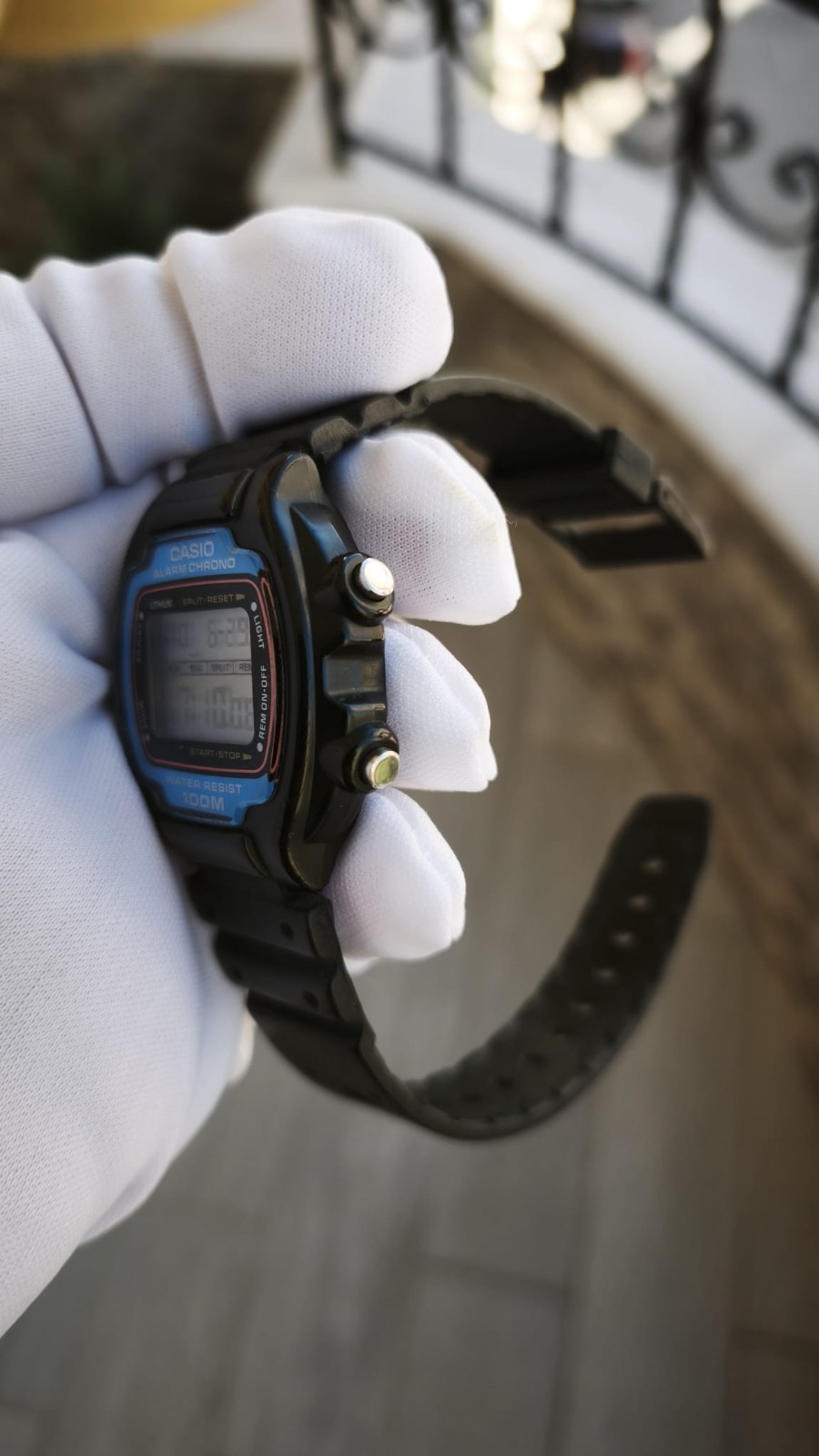 Casio Lithium Alarm Chrono Module1000 W-726 Digital Vintage Watch