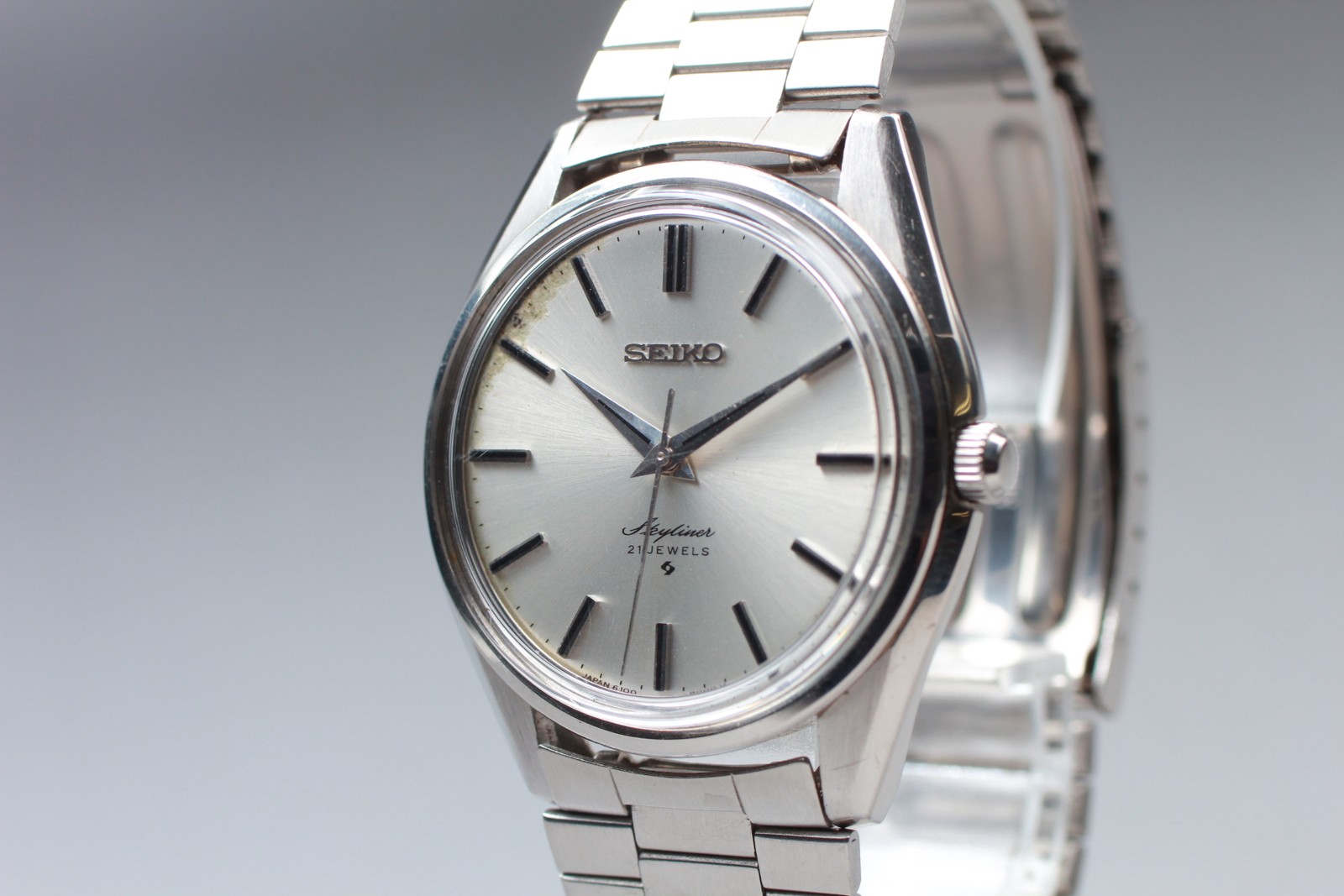 Vintage 1971 [Exc+5] SEIKO Skyliner 6100-8000 Hand-Wound 21Jewels Men From JAPAN
