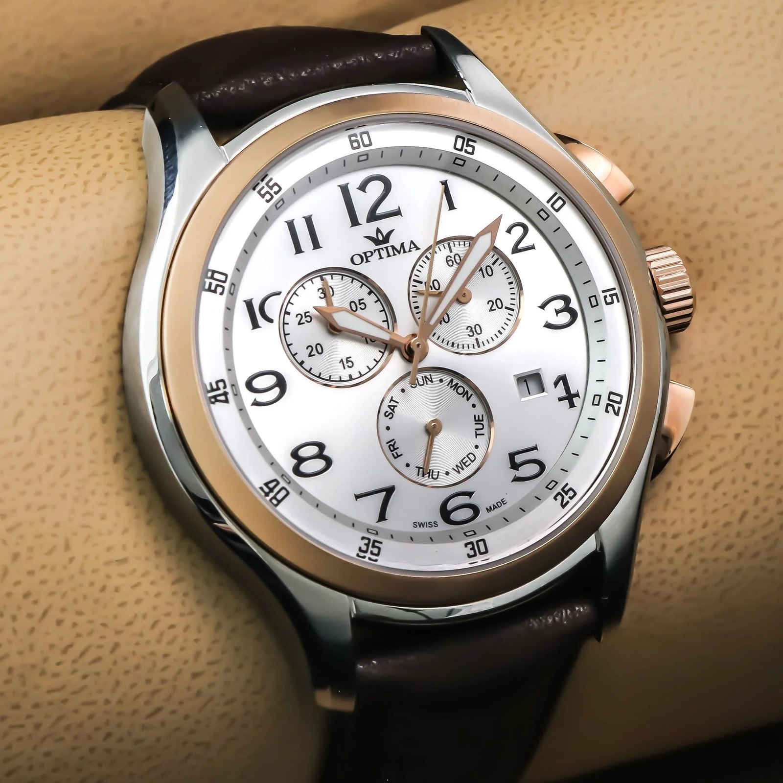 Optima – Swiss Chronograph – OSC376-SRL-1 Swiss Ronda Quartz 44.15mm OSC376 50