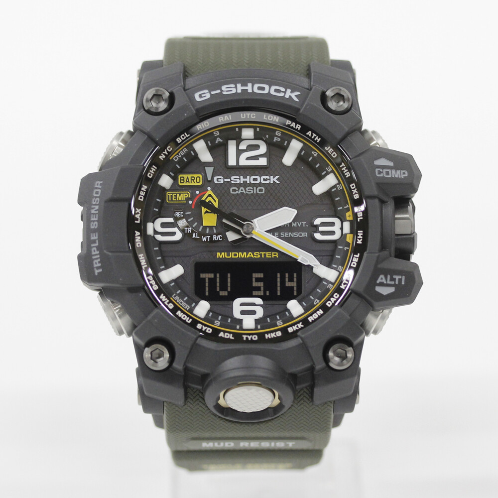 CASIO G-SHOCK GWG-1000-1A3JF Analog & Digital Quartz Solar Powered Black Green