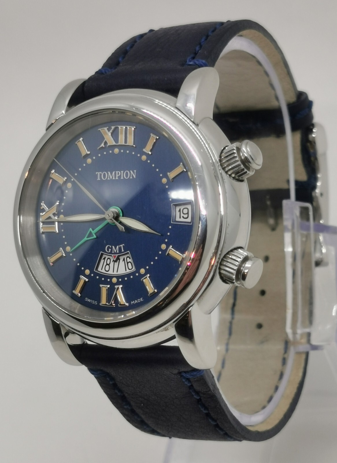 Vtg c2015 Graham, Tompion Automatic GMT Alarm Date Ltd Ed No.72 Gents 40mm Watch