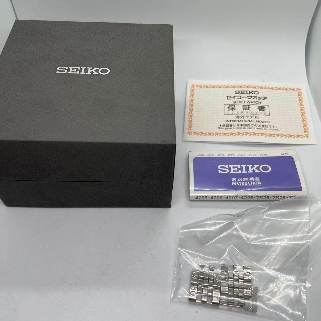 Seiko 5 Transparent back navy dial 7S26 01V0 Working Includes box From Japan