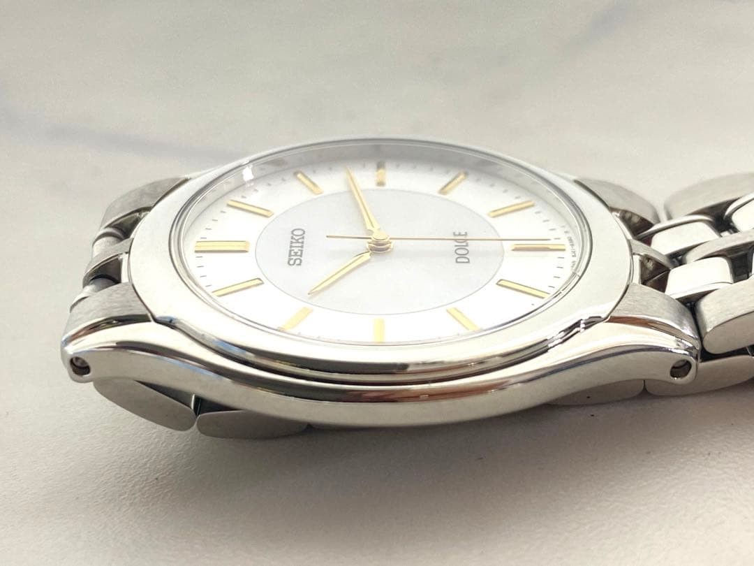 SEIKO Dolce 8J41-6380 Shell Dial Quartz 33mm Wrist 19.5cm 7.7in Excellent