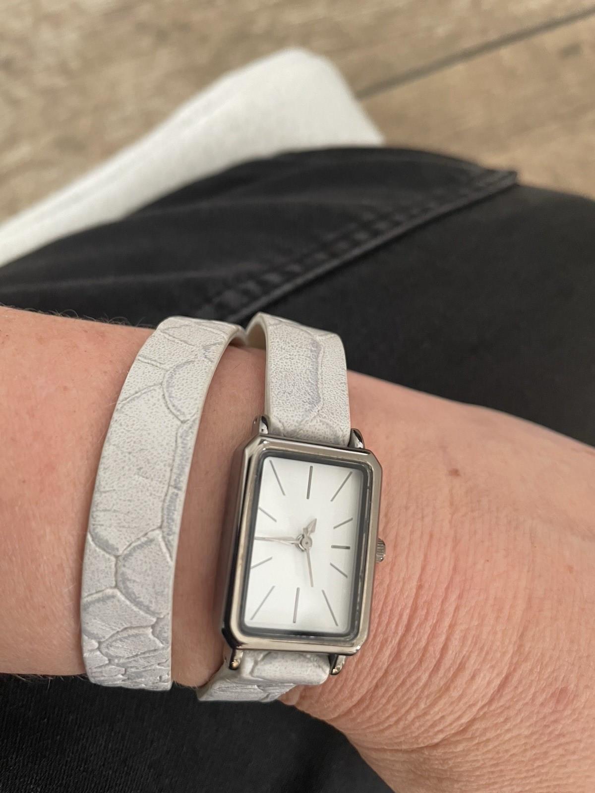 Next Wrap Around Wrist Watch – Snake Print Strap