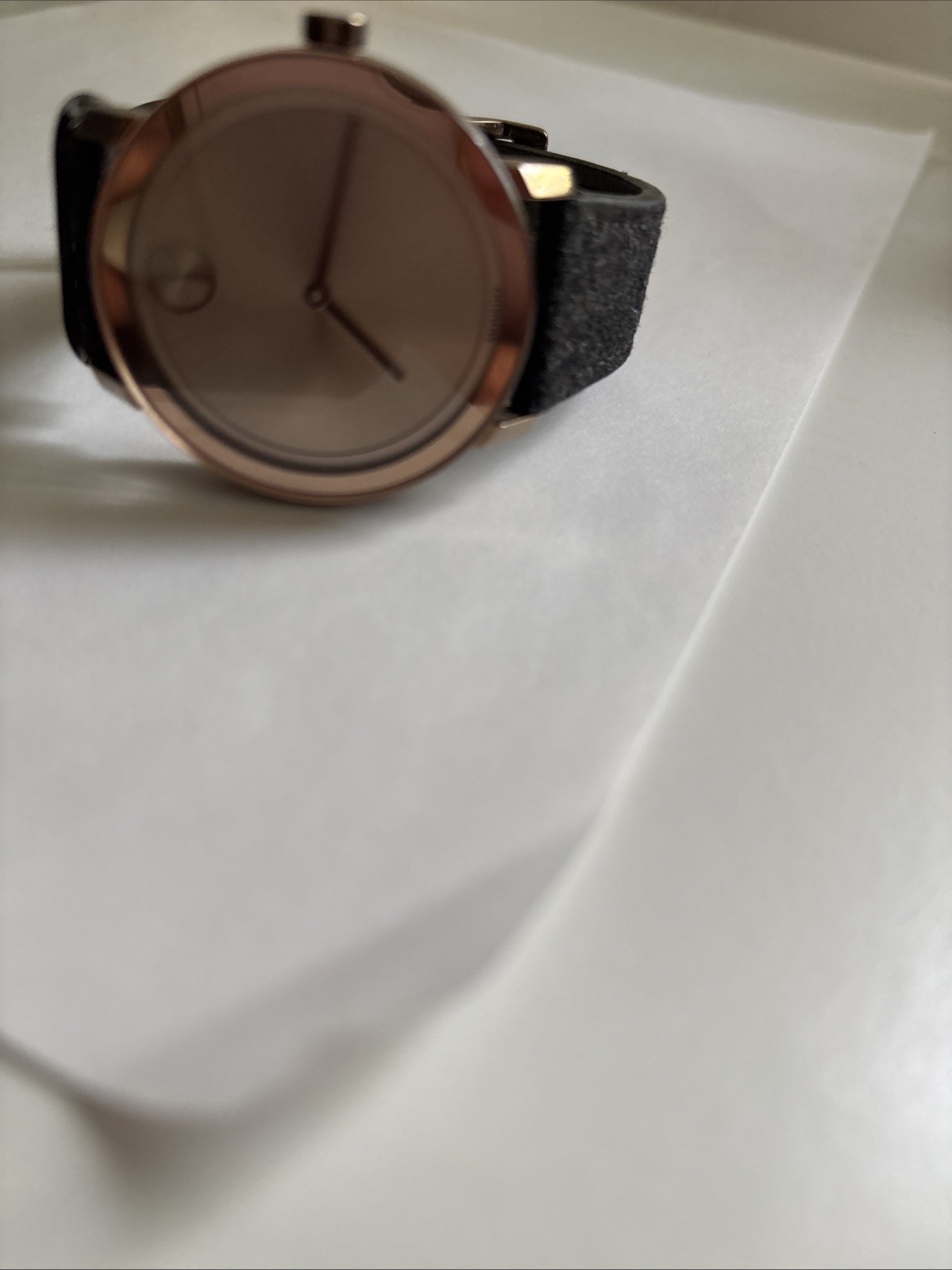 Movado Bold Bronze Ion-Plated Stainless Steel Fabric Leather Men’s Watch