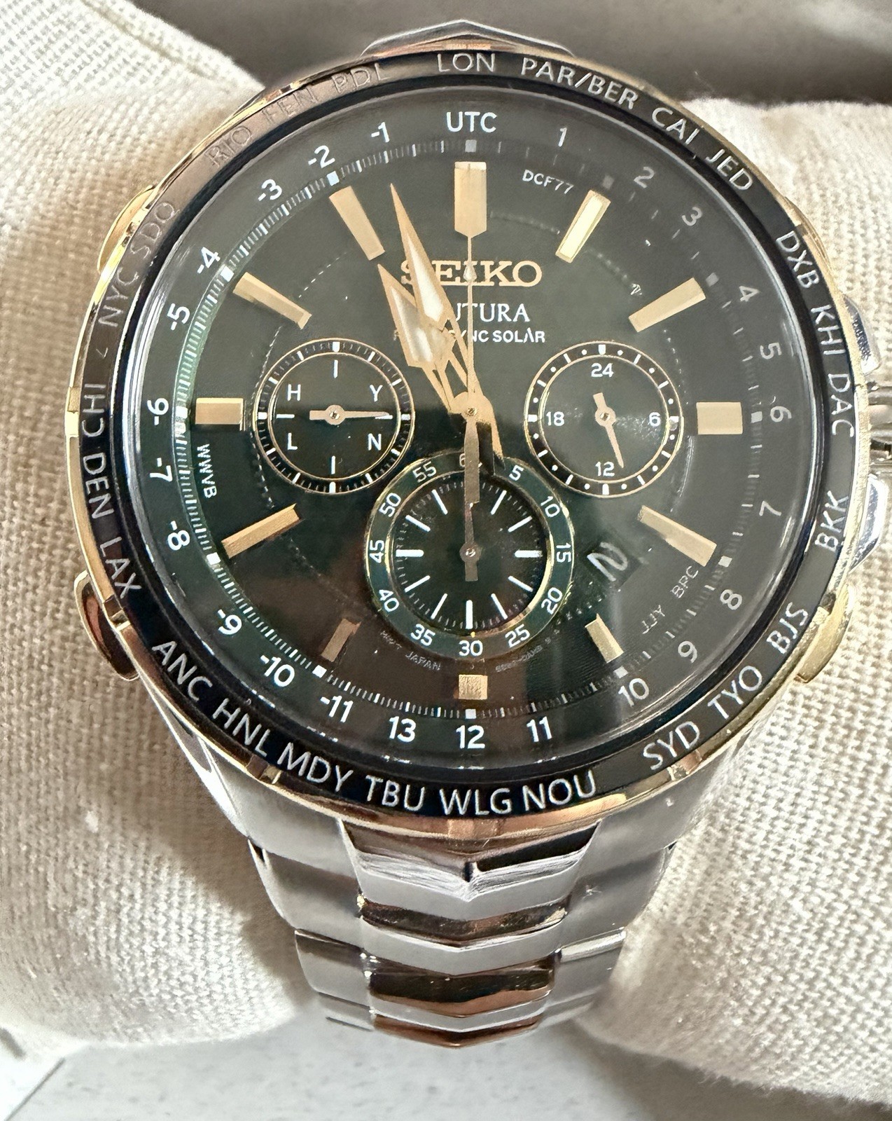 Seiko Coutura Radio Sync Solar Chronograph (SSG002)