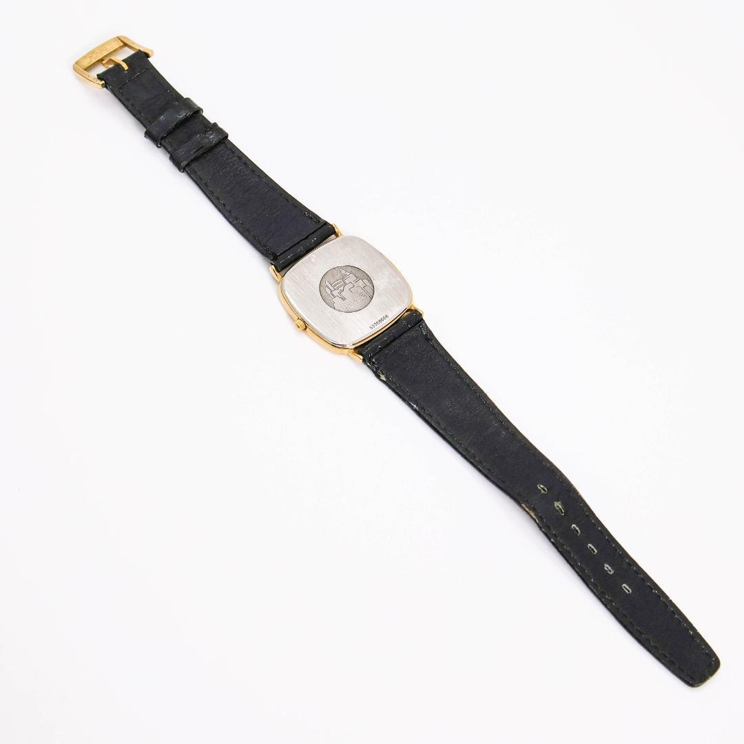 Operation OMEGA DeVILLE Watch Gold Square Thin Case 3741 Safe packing!