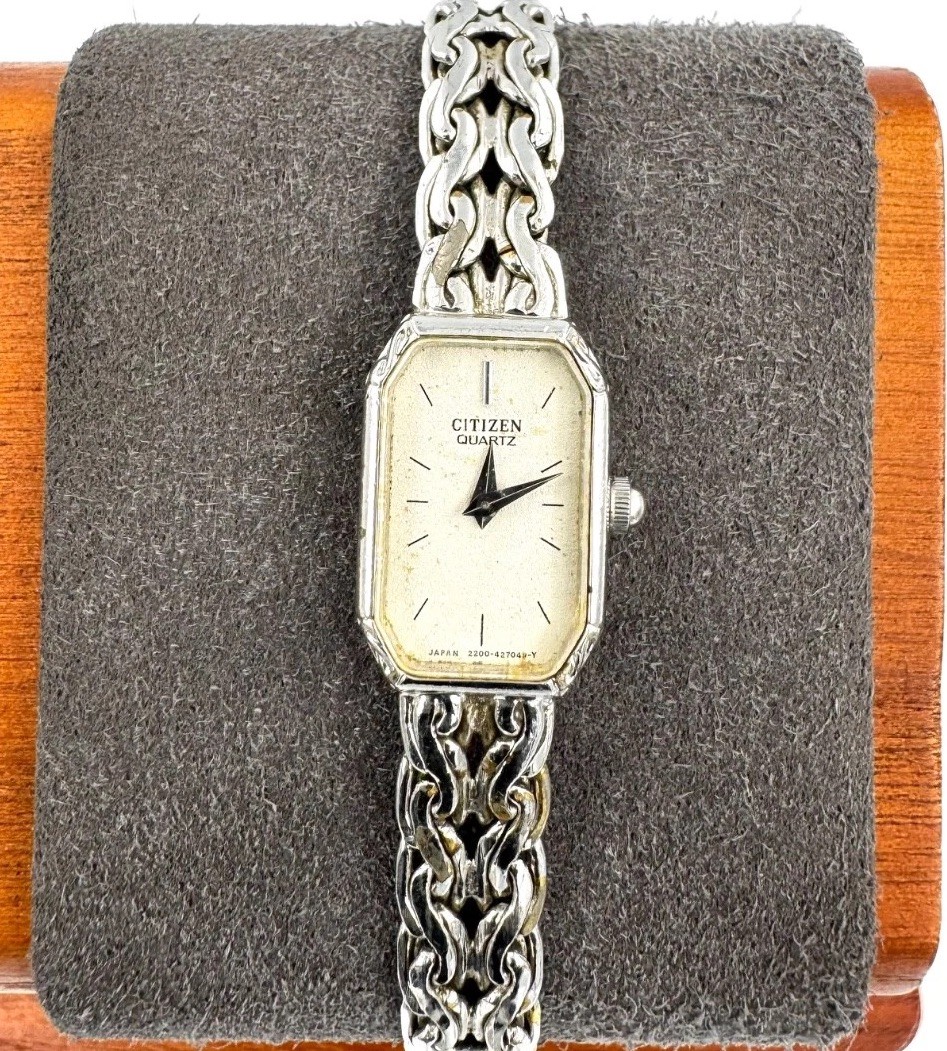 citizen 11mm Women Quartz Watch New Battery working 4-957946 -f1906