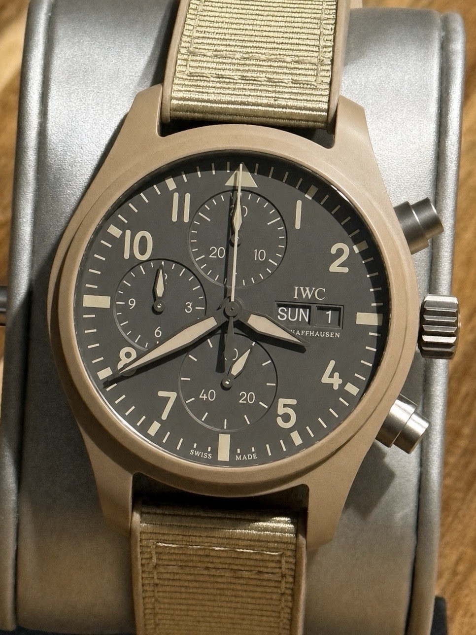 Unworn IWC PILOT Chronograph 41mm TOP GUN MOJAVE DESERT Edition IW389402