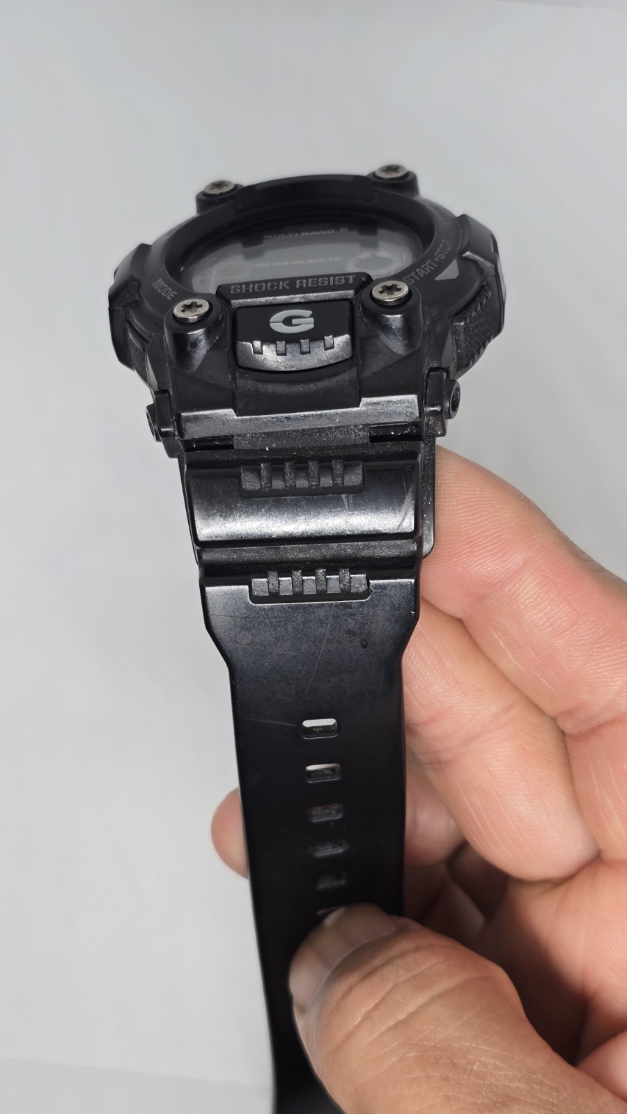 Used CASIO G-SHOCK GW7900B ATOMIC SOLAR Men’s Moonphase Rescue Black Negative D