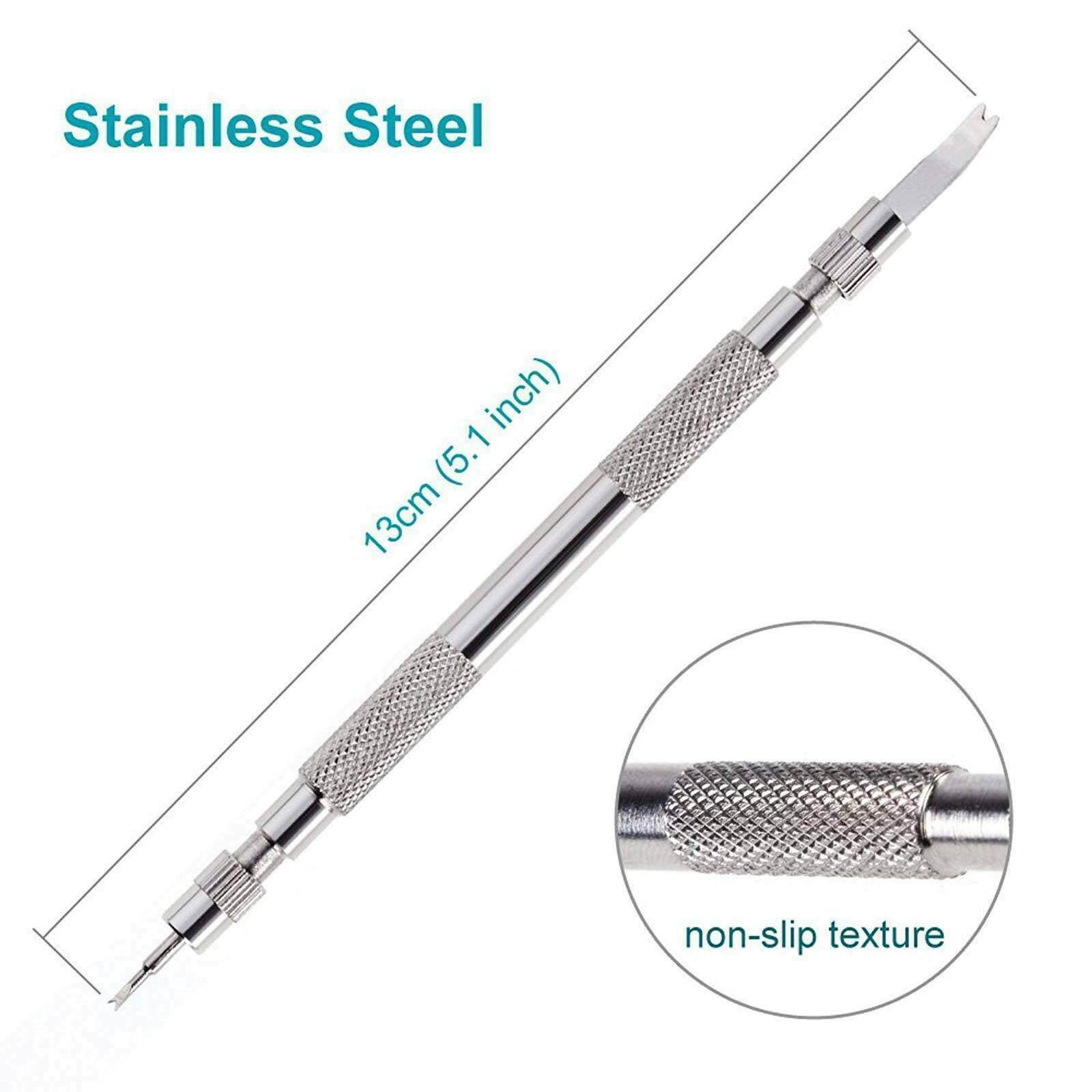 Metal Adjustable Band Watch Strap Bracelet Link Pin Remover Repair Tool Kit Set
