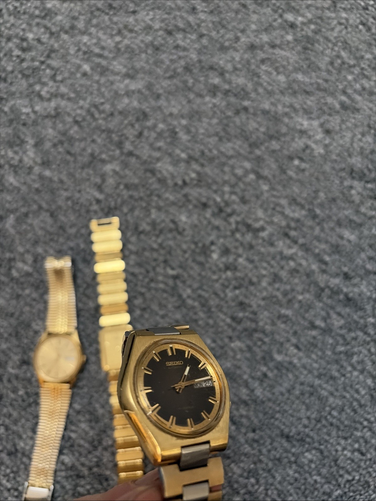 Seiko Automatic Wristwatch Stainless Steel 17 Jewels Day/Date Vintage 2 Others