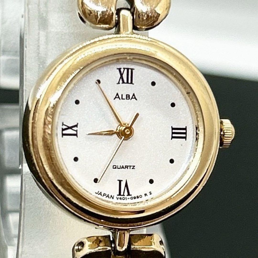 Rare/Working Condition ✨ Seiko Alba Bangle Watch V401-019A