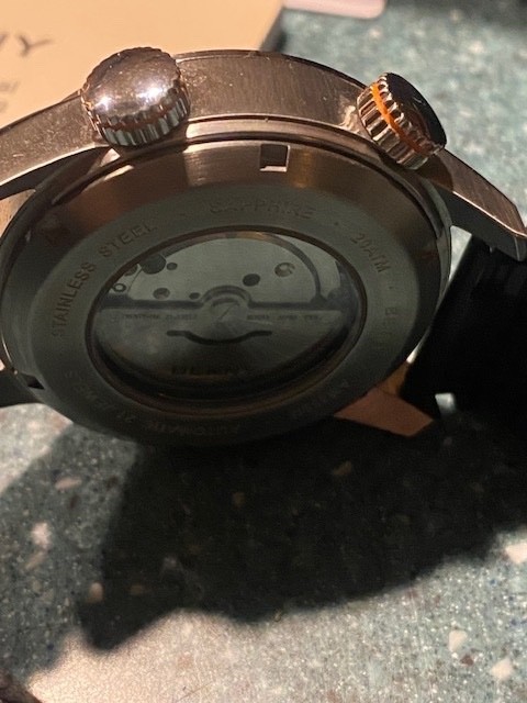 BERNY Watch Automatic Compressor Diver Watch Miyota Movement Green 42mm