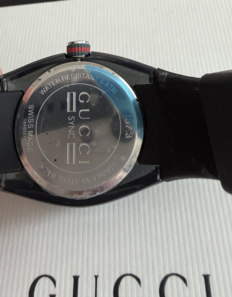Gucci Sync – Medium Rubber Strap Watch, 36mm