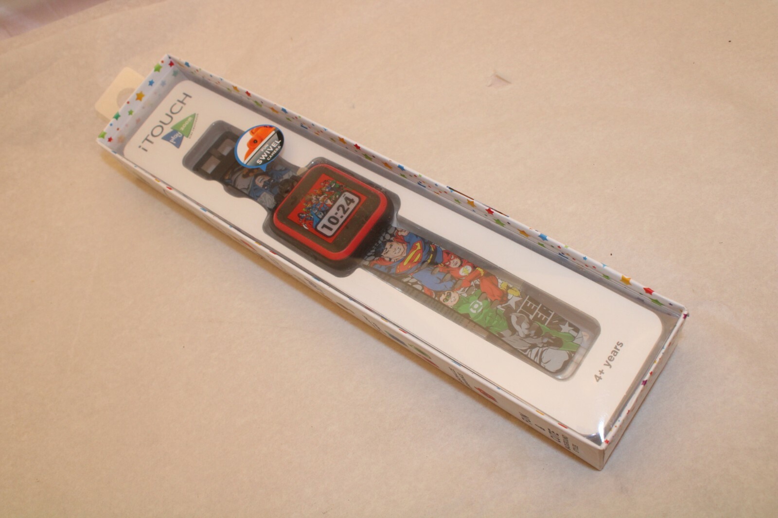NEW iTouch PlayZoom Kids Smart Watch Swivel Camera Games Video Rec Superman