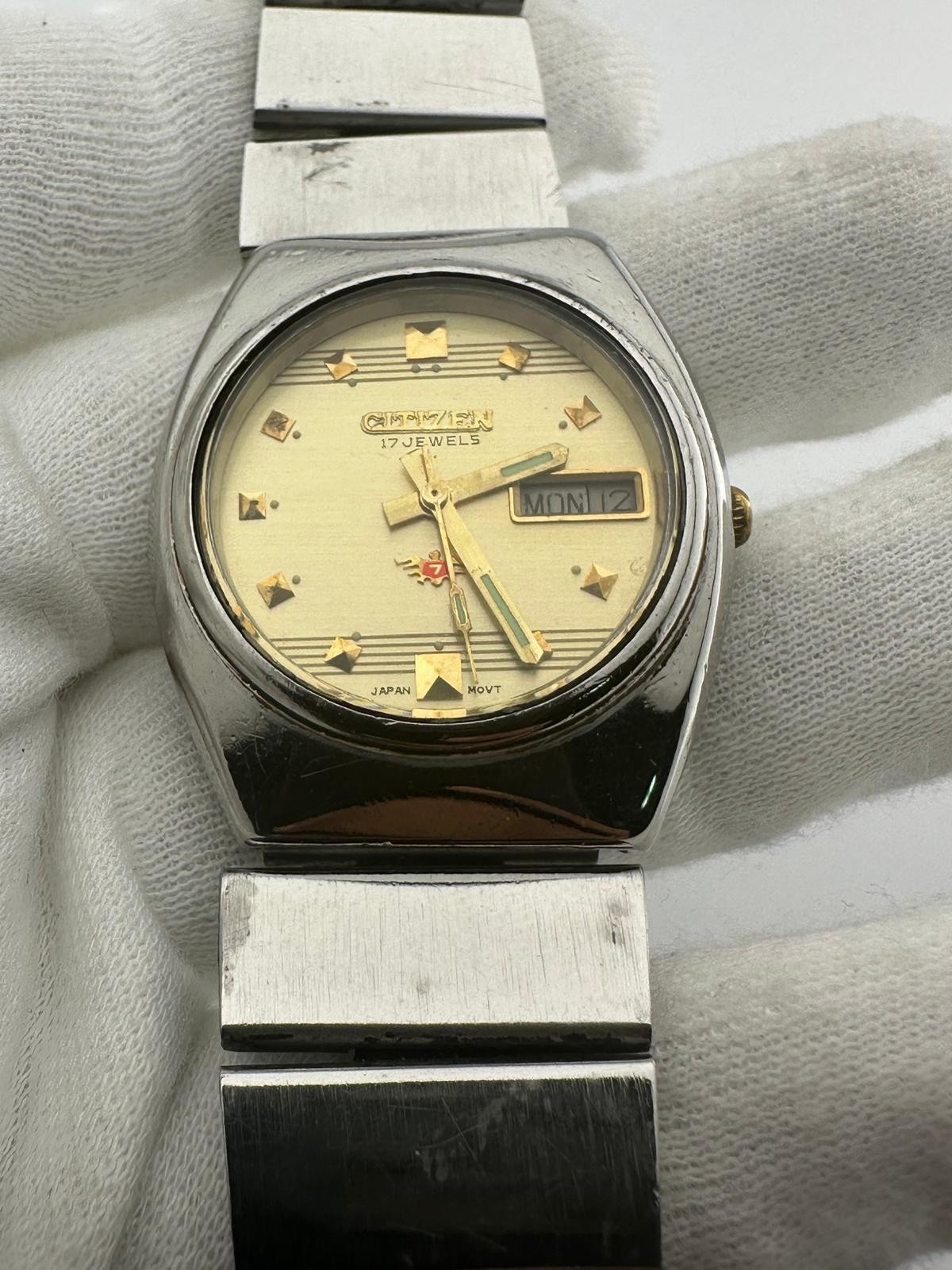 Rare Authentic Vintage CITIZEN Date/Date Men Automatic Watch, JAPAN MADE